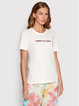 Tommy Hilfiger Tommy Hilfiger T-Shirt S10S101286 Beżowy Regular Fit