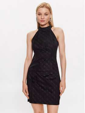 Guess Guess Kasdieninė suknelė W3YK37 WFIY0 Juoda Bodycon Fit