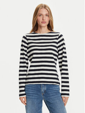 Marc O'Polo Marc O'Polo Bluse 508 3014 52145 Dunkelblau Relaxed Fit