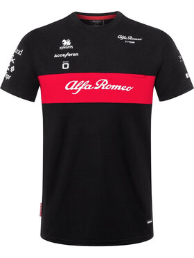 Alfa Romeo Racing Alfa Romeo Racing T-Shirt Team Czarny Regular Fit