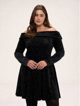 Fiorella Rubino Fiorella Rubino Vestito da giorno 7016L001314N033 Nero Regular Fit