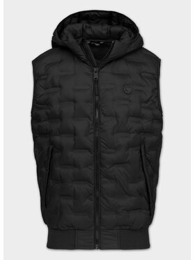 PITBULL PITBULL Bezrękawnik FISK Czarny Regular Fit