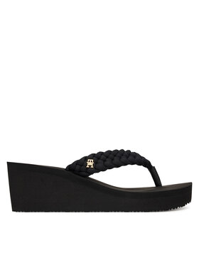 Tommy Hilfiger Tommy Hilfiger В'єтнамки Th Wedge Braided Summer Sandal FW0FW09198 Чорний