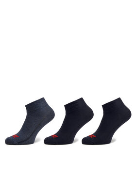 Levi's® Levi's® Σετ ψηλές κάλτσες ανδρικές 3 τεμαχίων 37157-0981 Σκούρο μπλε