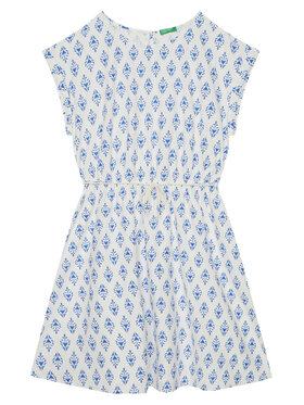 United Colors Of Benetton United Colors Of Benetton Повсякденна сукня 4MMDCV03F Голубий Regular Fit