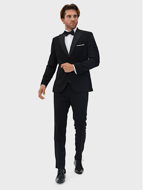 Evenemen Evenemen Garnitur Piedro Nero Czarny Slim Fit