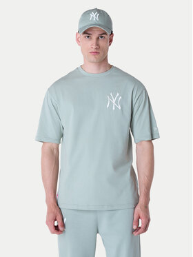 New Era New Era Tricou New York Yankees MLB League Essential Pastel 60596180 Verde Regular Fit
