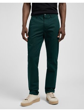 Lee Lee Jeansy CHINO REGULAR Zielony Straight Fit