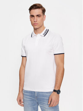 Guess Guess Tricou polo Lyle M4RP60 K7O64 Alb Slim Fit