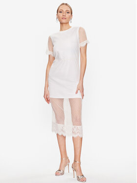 TWINSET TWINSET Nyári ruha 231TT2160 Fehér Regular Fit