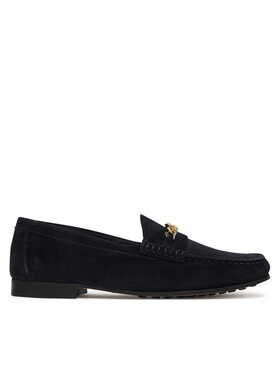 Tommy Hilfiger Tommy Hilfiger Mokasíny Th Chain Suede Loafer FW0FW09327 Tmavomodrá