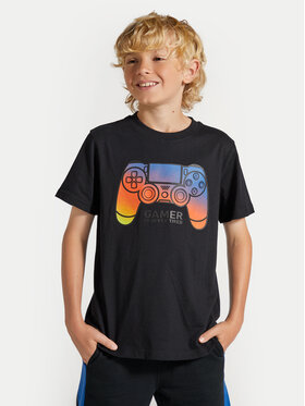 Coccodrillo Coccodrillo Tricou ZC4143202DBJ Negru Regular Fit