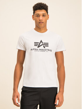 Alpha Industries Alpha Industries T-Shirt Basic 100501 Biały Regular Fit