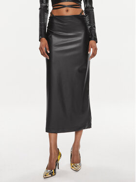 Versace Jeans Couture Versace Jeans Couture Midi sukně 76HAE800 Černá Slim Fit