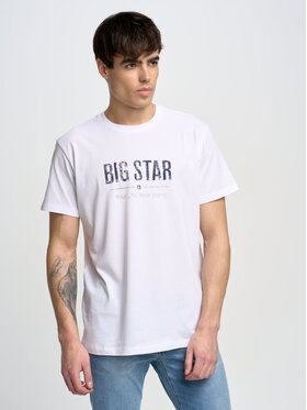 BIG STAR BIG STAR T-Shirt bruno_101 Biały Basic Fit