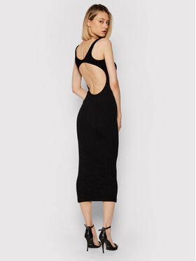 Remain Remain Φόρεμα καθημερινό Elvirah RM483 Μαύρο Slim Fit