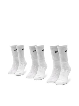 Puma Puma Σετ 3 ζευγάρια ψηλές κάλτσες unisex 907934 r. 43/46 Λευκό