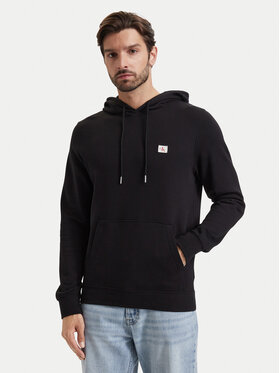 Calvin Klein Jeans Calvin Klein Jeans Džemperis ar kapuci LV04RG269G Melns Classic Fit