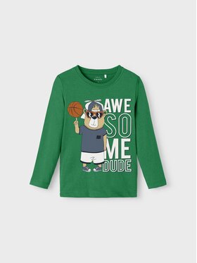 NAME IT NAME IT Bluză 13218862 Verde Regular Fit