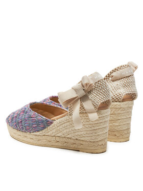 Manebi Espadrile Acapulco Low Wedge Espadrilles G 0.6 WL Ljubičasta