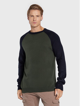 Brave Soul Brave Soul Sweter MK-23DELEUZEB Zielony Regular Fit