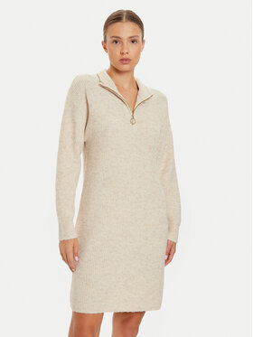 ONLY ONLY Sukienka dzianinowa Tokyo 15335831 Beżowy Relaxed Fit