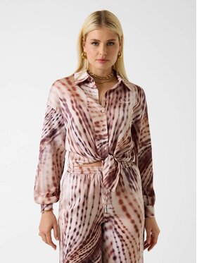 Guess Guess Top 172935 Brązowy Classic Fit