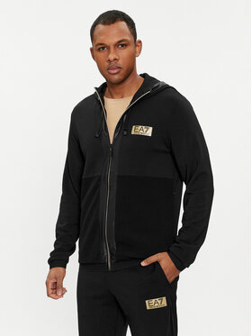 EA7 Emporio Armani EA7 Emporio Armani Džemperis 3DPM10 PJUZZ 1200 Juoda Regular Fit