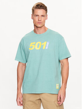 Levi's® Levi's® T-Shirt 501 Logo 87373-0084 Zielony Vintage Fit