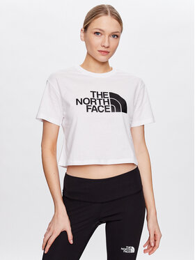 The North Face The North Face T-krekls Easy NF0A4T1R Balts Relaxed Fit