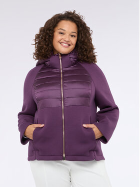 Fiorella Rubino Fiorella Rubino Kurtka puchowa F447T001348N039 Fioletowy A-Line Fit