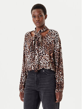 HUGO HUGO Bluza Cunea-1 50546781 Rjava Oversize