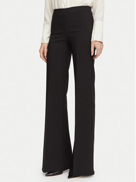 Rinascimento Rinascimento Medžiaginės kelnės CFC0130141003 Juoda Wide Leg