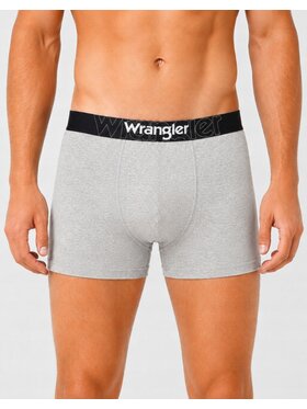 Wrangler Wrangler Bokserki Braham 3 Pack Cotton Elastane Trunks Szary