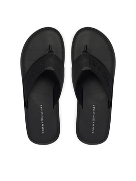 Tommy Hilfiger Tommy Hilfiger Flip flop Jacquard Logo FM0FM05808 Negru