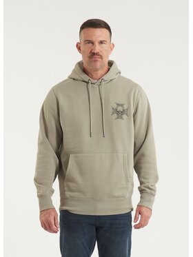 PITBULL PITBULL Bluza Washed BITE ME Szary Regular Fit