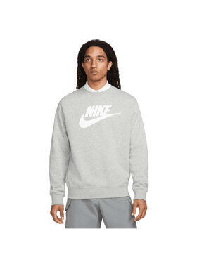 Nike Nike Felpa Sportswear Club Fleece Grigio Regular Fit