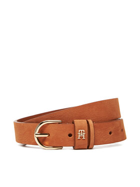 Tommy Hilfiger Tommy Hilfiger Dámský pásek Essential Effortless 2.5 Nubuck AW0AW17930 Hnědá