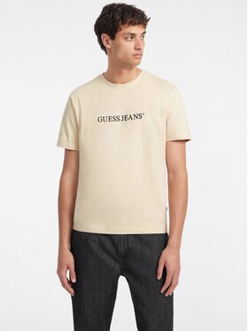 Guess Jeans Guess Jeans T-Shirt 165529 Béžová Classic Fit
