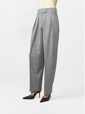 La Mania La Mania Spodnie garniturowe DIDION Szary Basic Fit