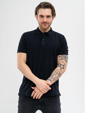 Jigga Wear Jigga Wear Polo Koszulka Polo Z Krótkim Rękawem Męska Czarna Jigga Wear Classic 3XL Czarny Regular Fit