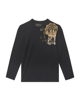 Guess Guess Bluse L6YI04 4K3709 Schwarz Regular Fit