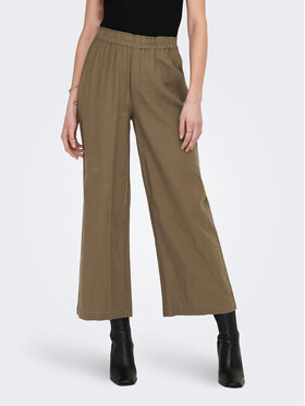 ONLY ONLY Bavlnené nohavice Tokyo 15259590 Hnedá Straight Fit