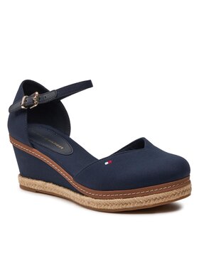 Tommy Hilfiger Tommy Hilfiger Chaussures basses Basic Closed Toe Mid Wedge FW0FW04787 Bleu marine