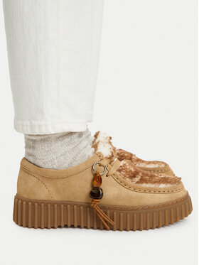 Clarks Clarks Półbuty Torhill Bee 26327766 Beżowy