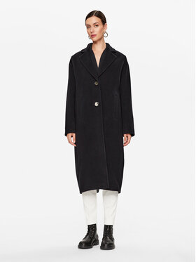 Pinko Pinko Wollmantel 101976 A182 Schwarz Regular Fit