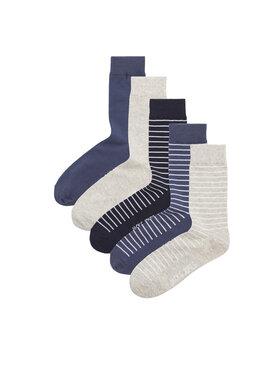 Jack&Jones Jack&Jones Комплект 5 чифта дълги чорапи мъжки Milo 12252620 Цветен