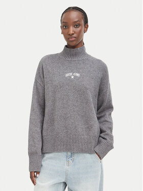 Guess Jeans Guess Jeans Sveter W6BR09 Z1252 Sivá Relaxed Fit