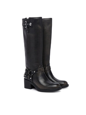 Guess Guess Kozaki FLTMAT LEA11 Czarny