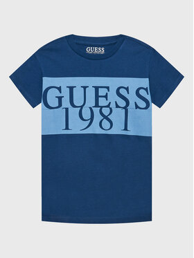Guess Guess Póló L3GI07 K8HM0 Sötétkék Regular Fit